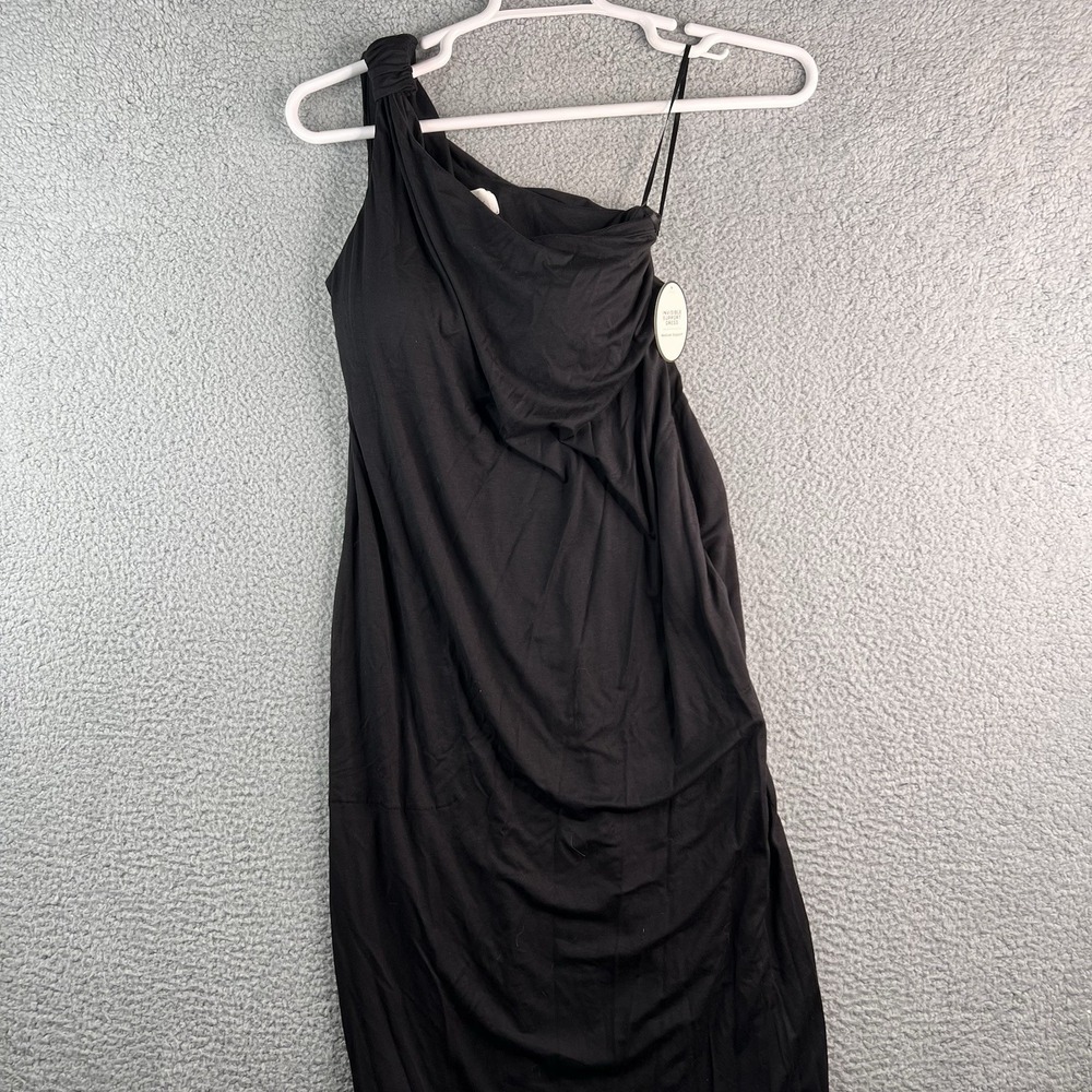 Soma Black SJ One Shoulder Maxi Bra‎ Dress Sleeveless Womens M